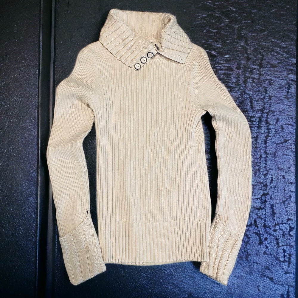 Dkny Relaxed Knit Turtleneck Pullover Sweater | Size Medium